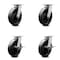 Service Caster 8 Inch Kingpinless Glass Filled Nylon Wheel Swivel Caster Set with 2 Brakes SCC SCC-KP30S820-GFNR-2-SLB-2 - alternate 1